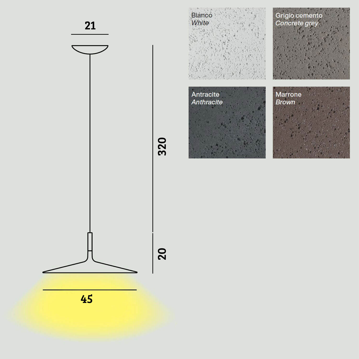 Aplomb large LED Designerhängelampe von Foscarini