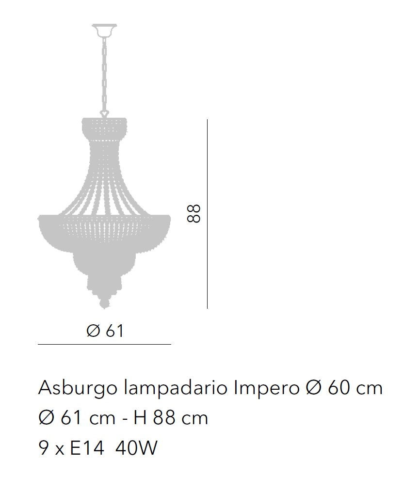 Kristallluster Asburgo Impero von Venice Lighting Design