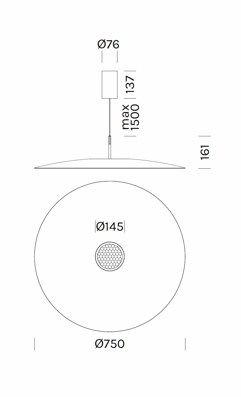 Overfly Plus Pendellampe von Olev