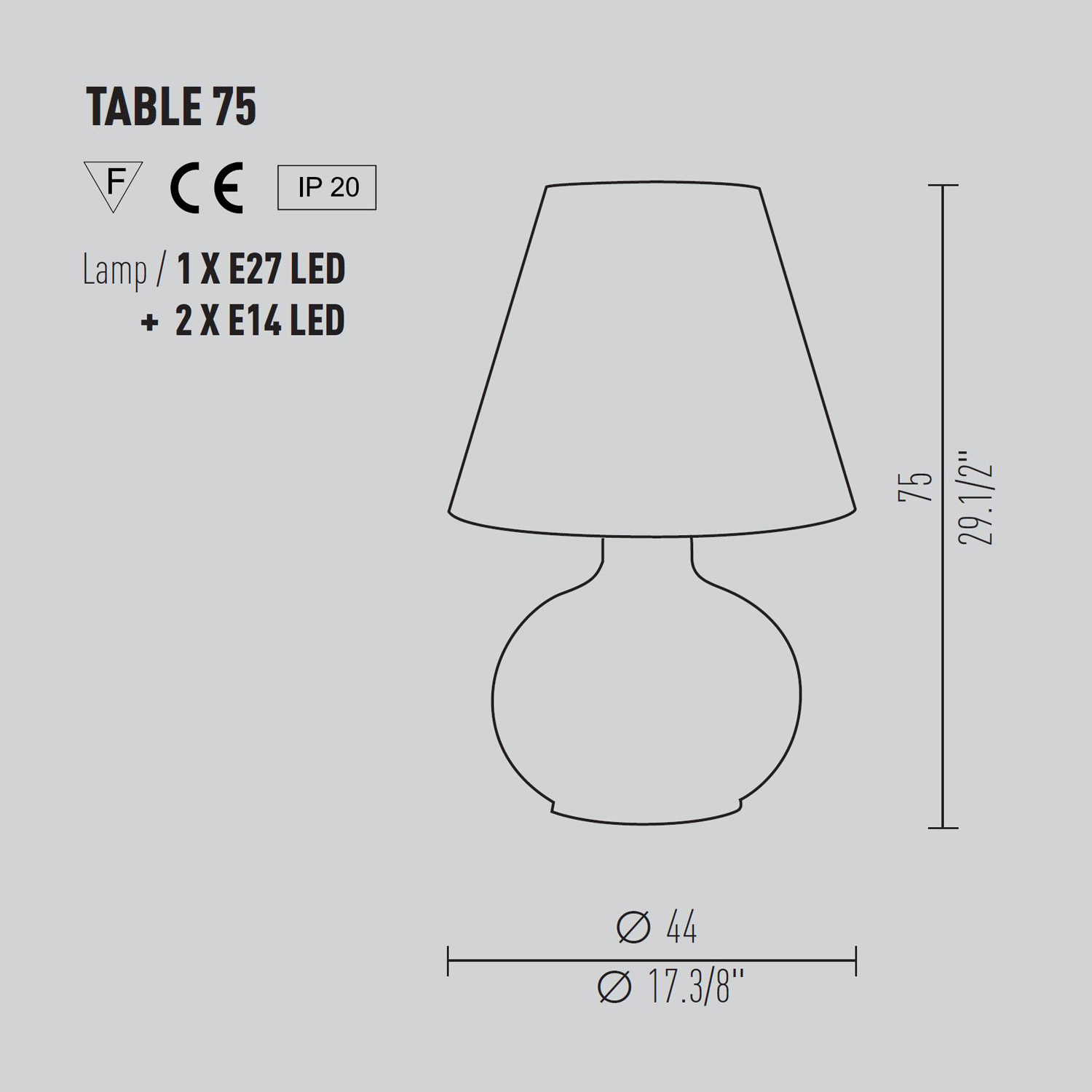 Design lamp Murano Luce Candy 75