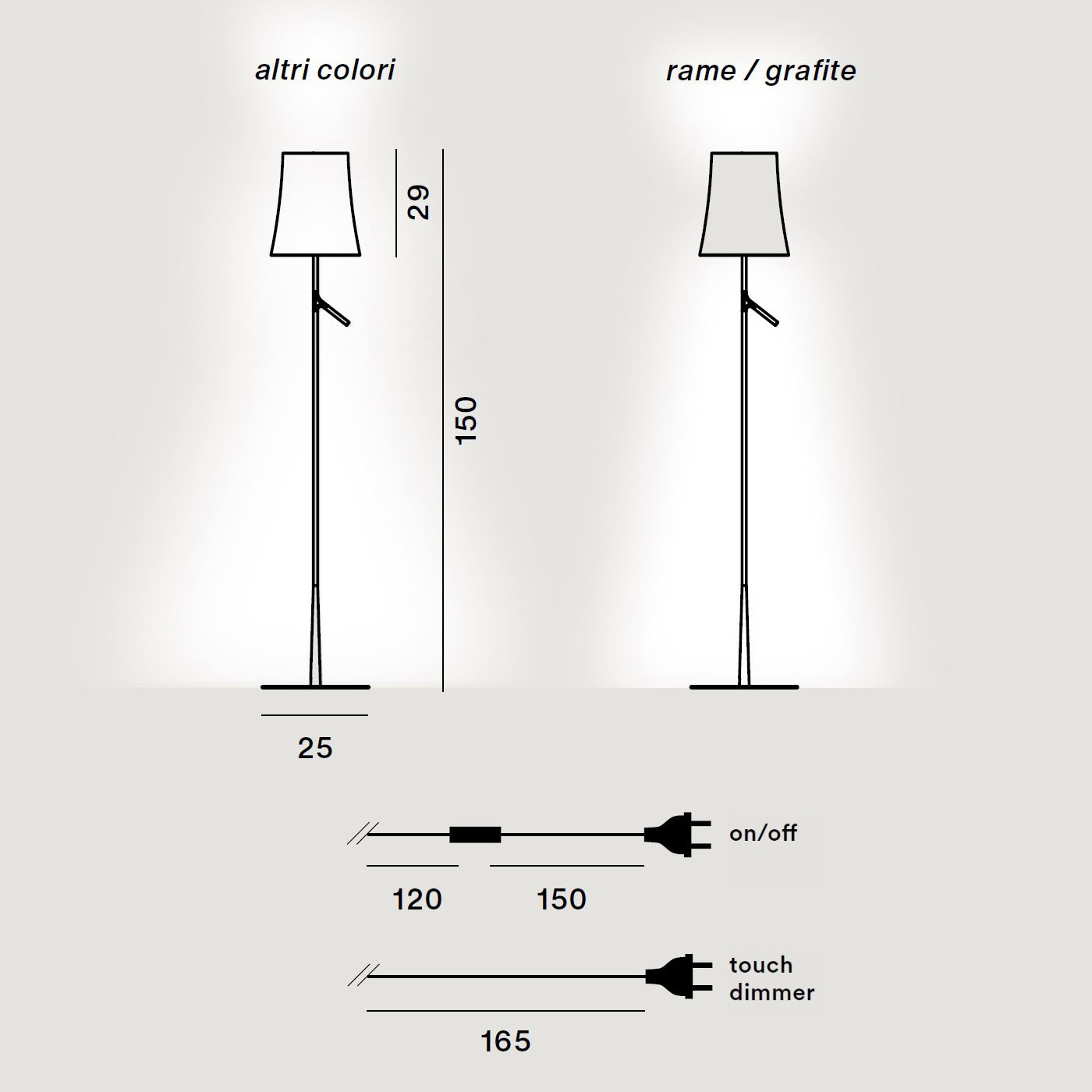 BIRDIE Stehleuchte von Foscarini