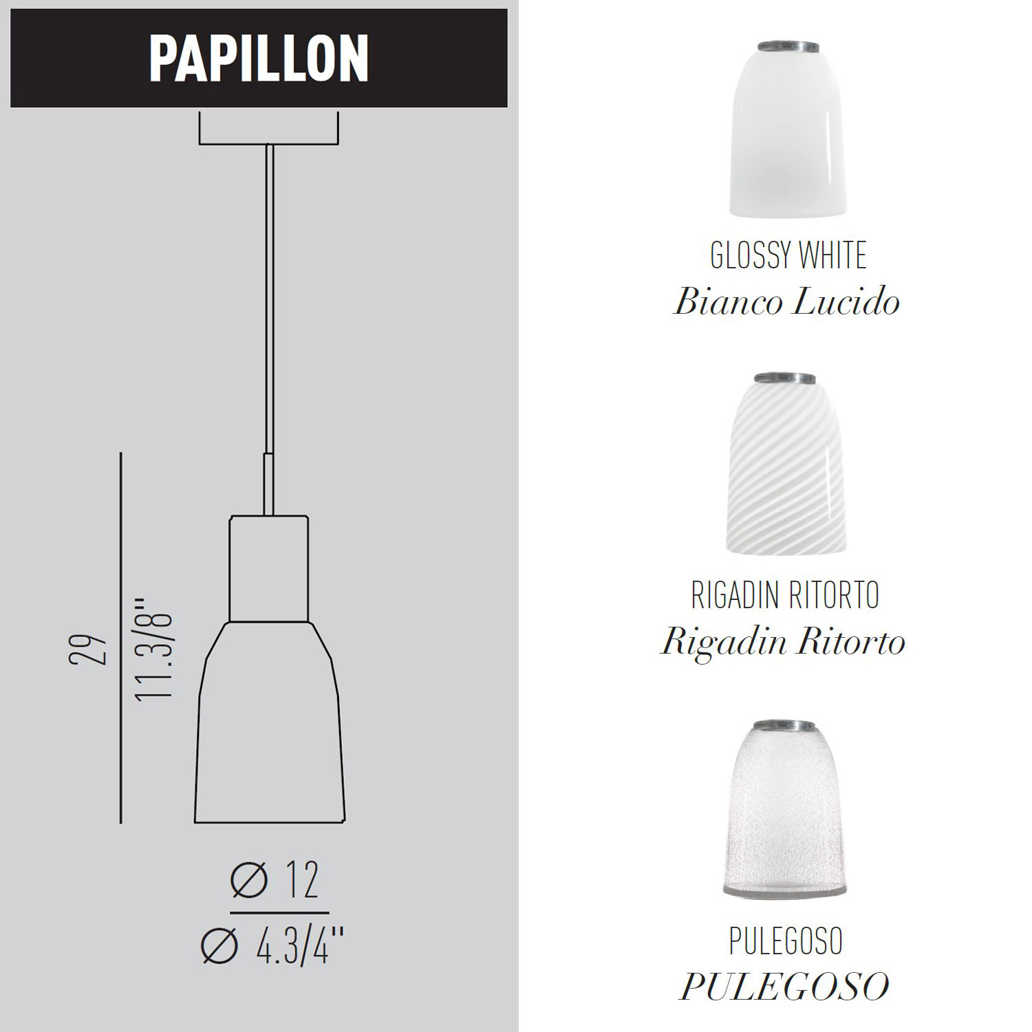 Papillon vetro choose & Turn di Light4