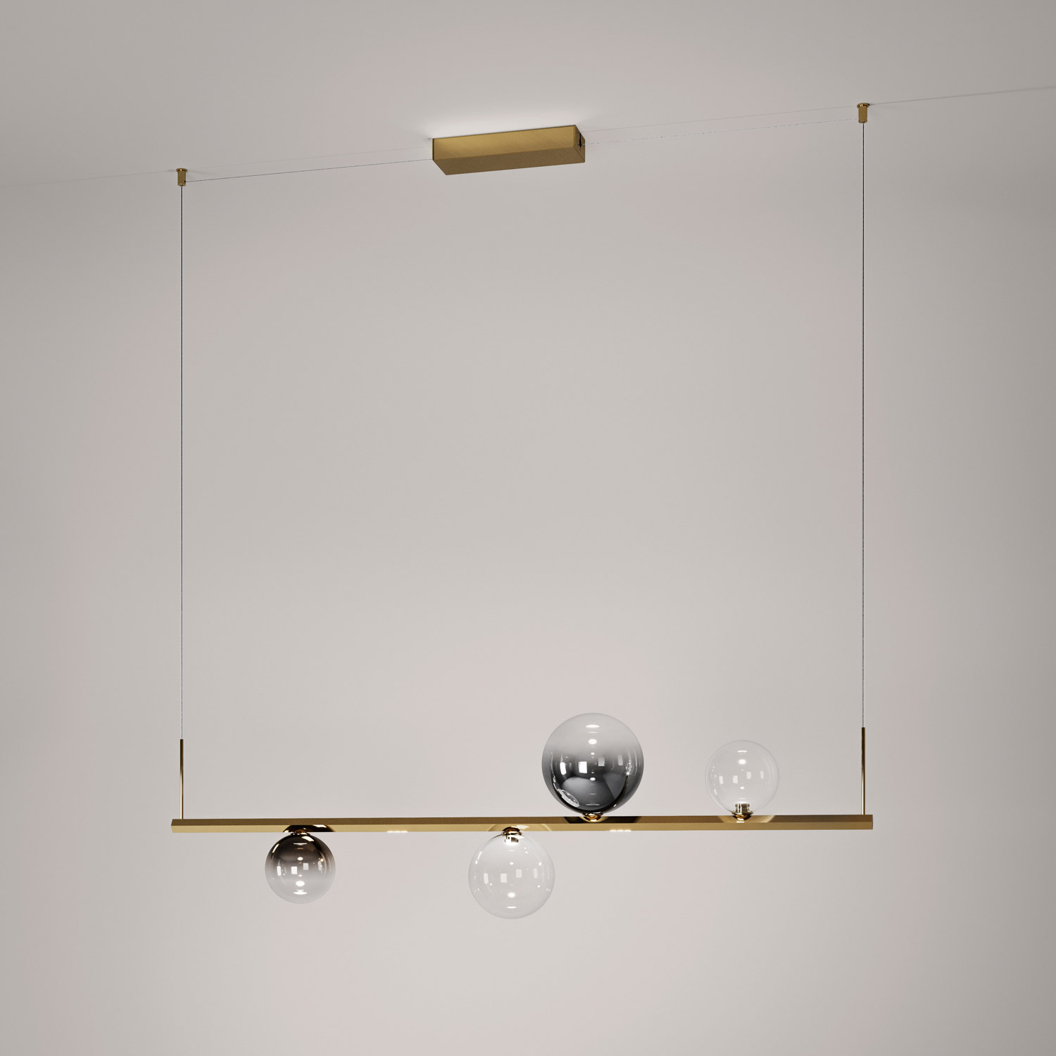 Random Stick short pendant lamp by Lodes