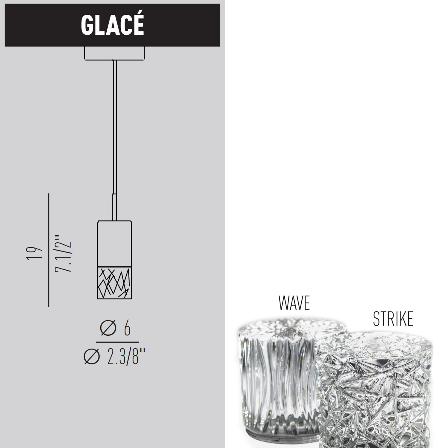 Glace Glas choose & Turn von Light4