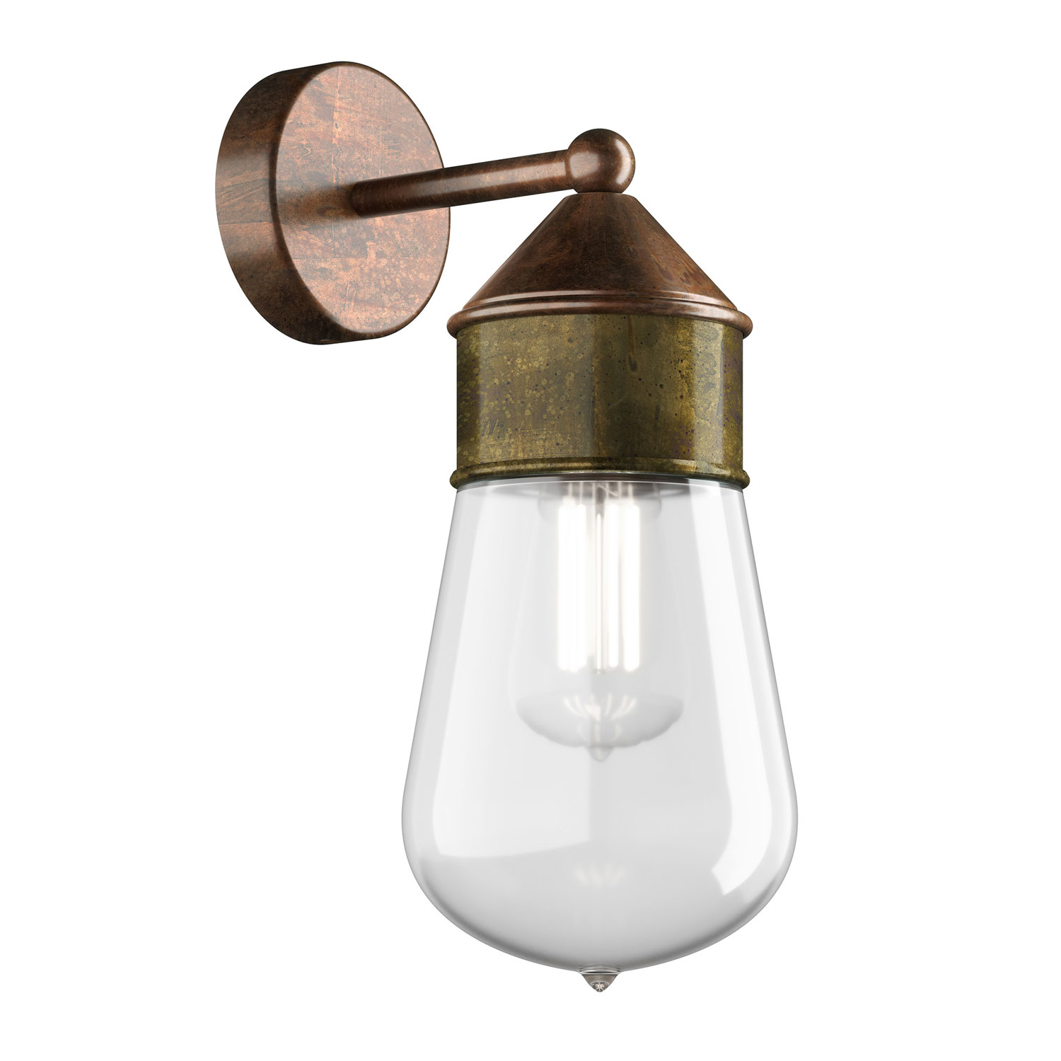 Indoor/Outdoor wall light Drop 270.04.ORT by Il Fanale