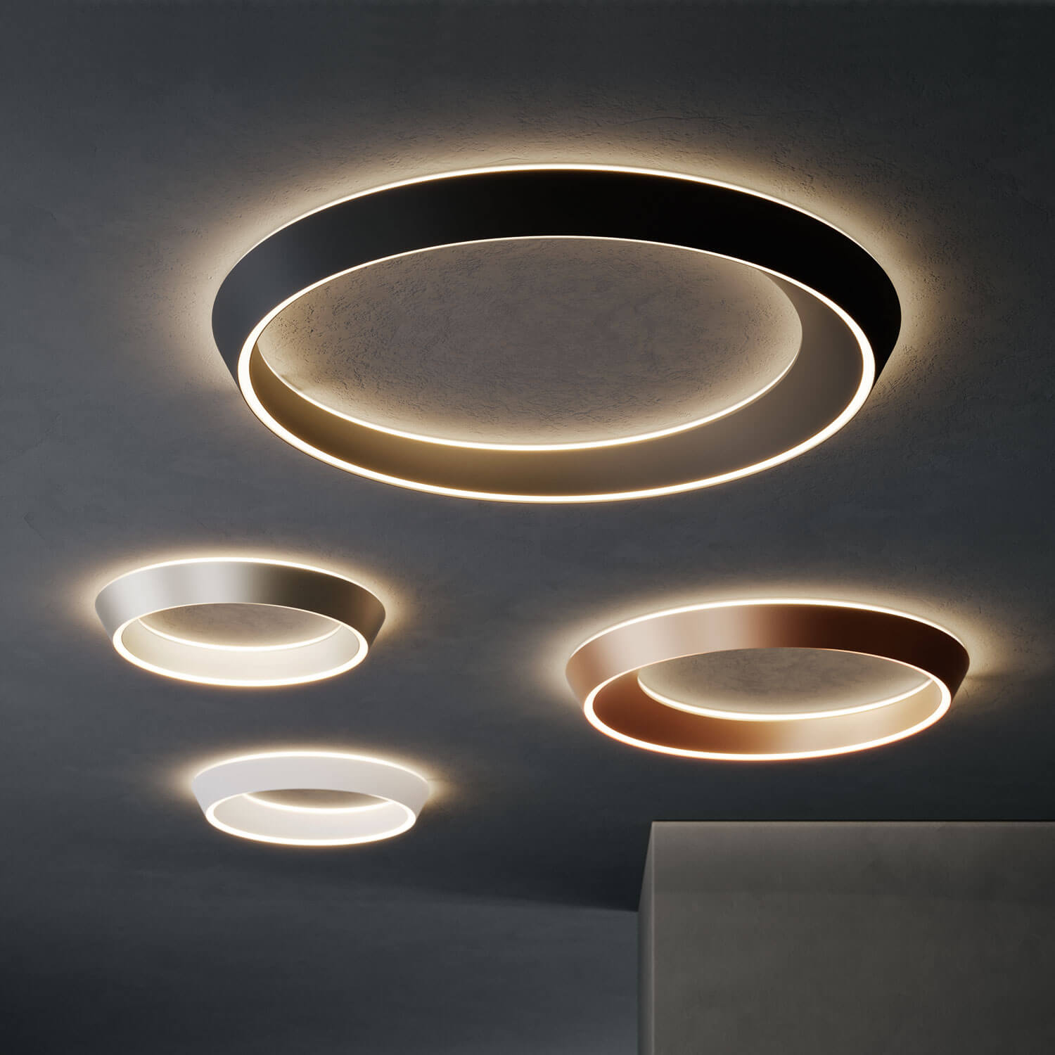 Tidal plafoniera LED di Lodes