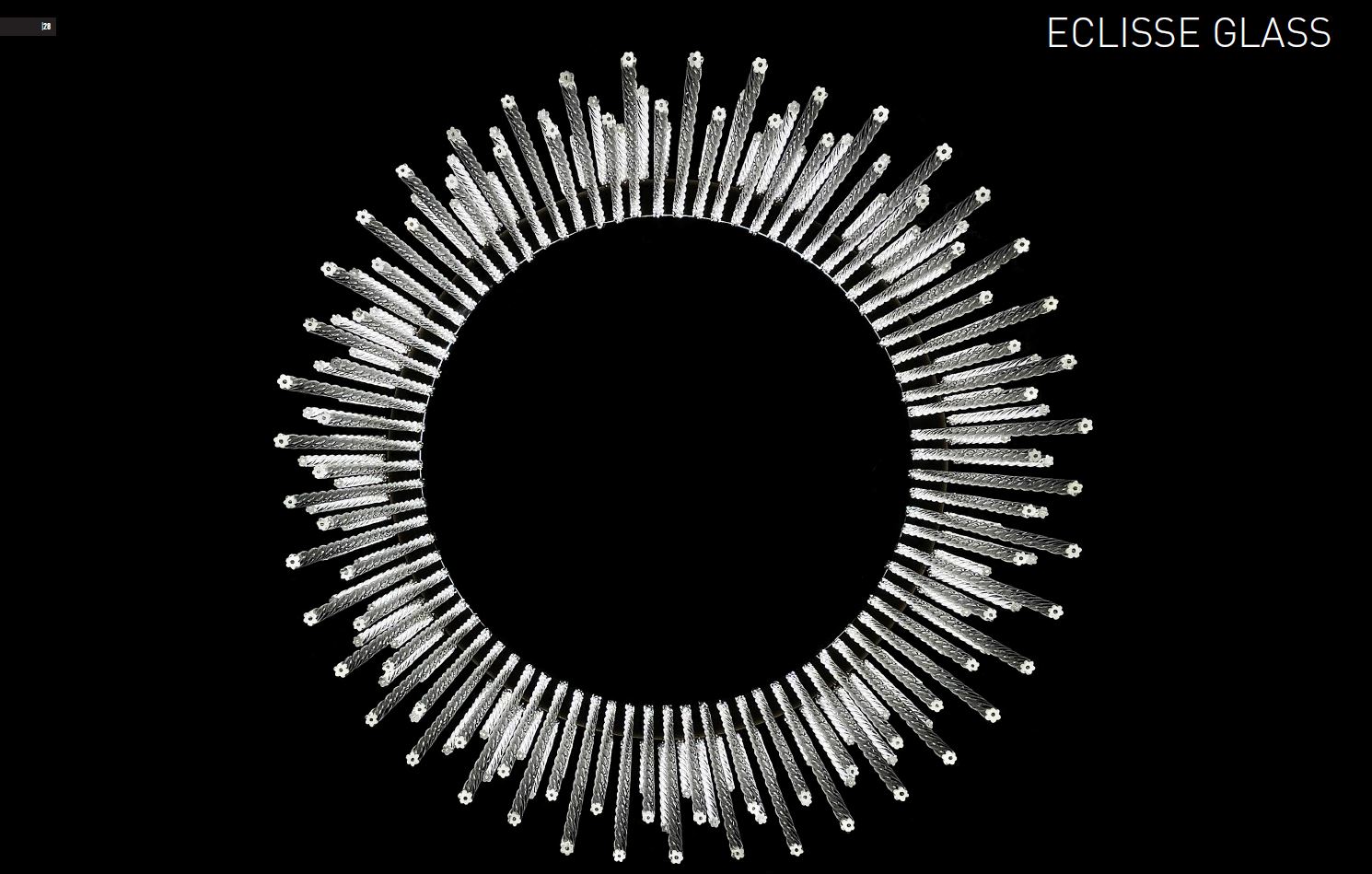 Eclisse SO glass chandelier by Light4