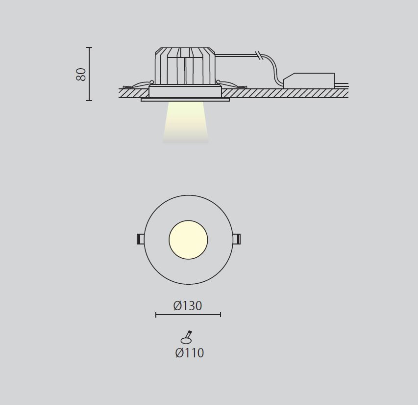 Edo Large Recessed Spot Led By Aqlus Biffi Luce