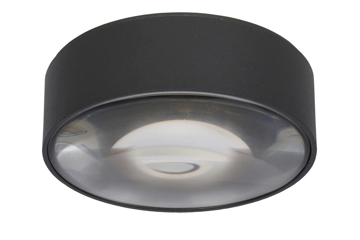 LU 27120/06/30 Lucide RAYEN - Ceiling spotlight Bathroom - Ø 10 cm - LED - 1x6W 3000K - IP65 - Black