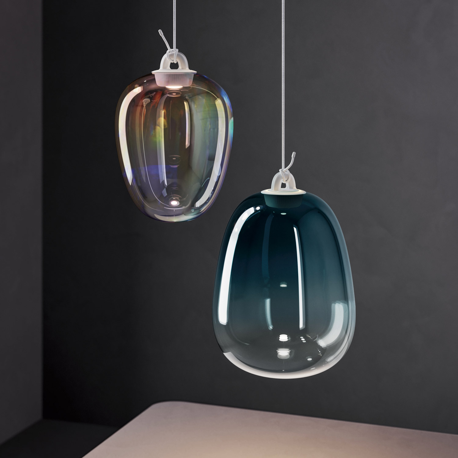 Oblò Medium pendant light by Lodes