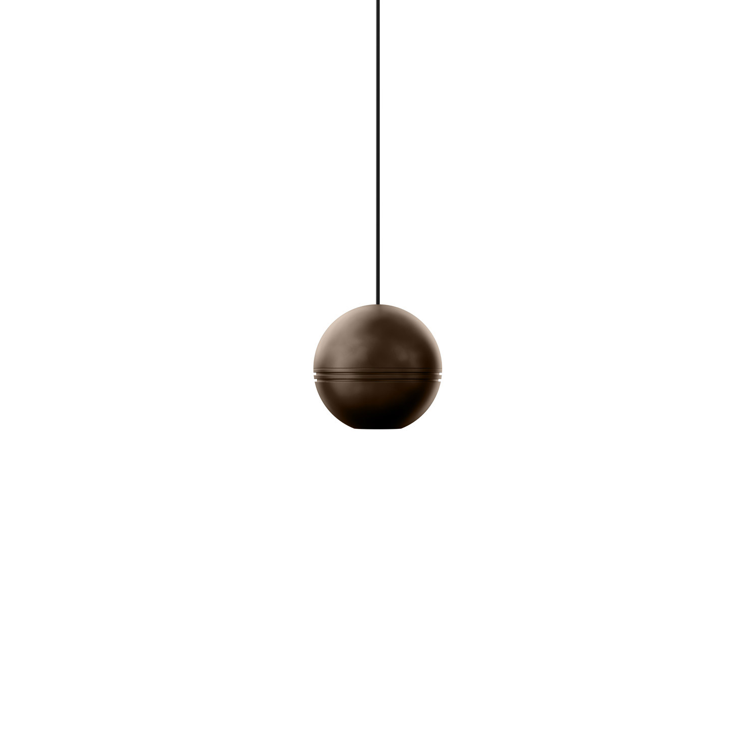 Groove brass suspension light by Il Fanale