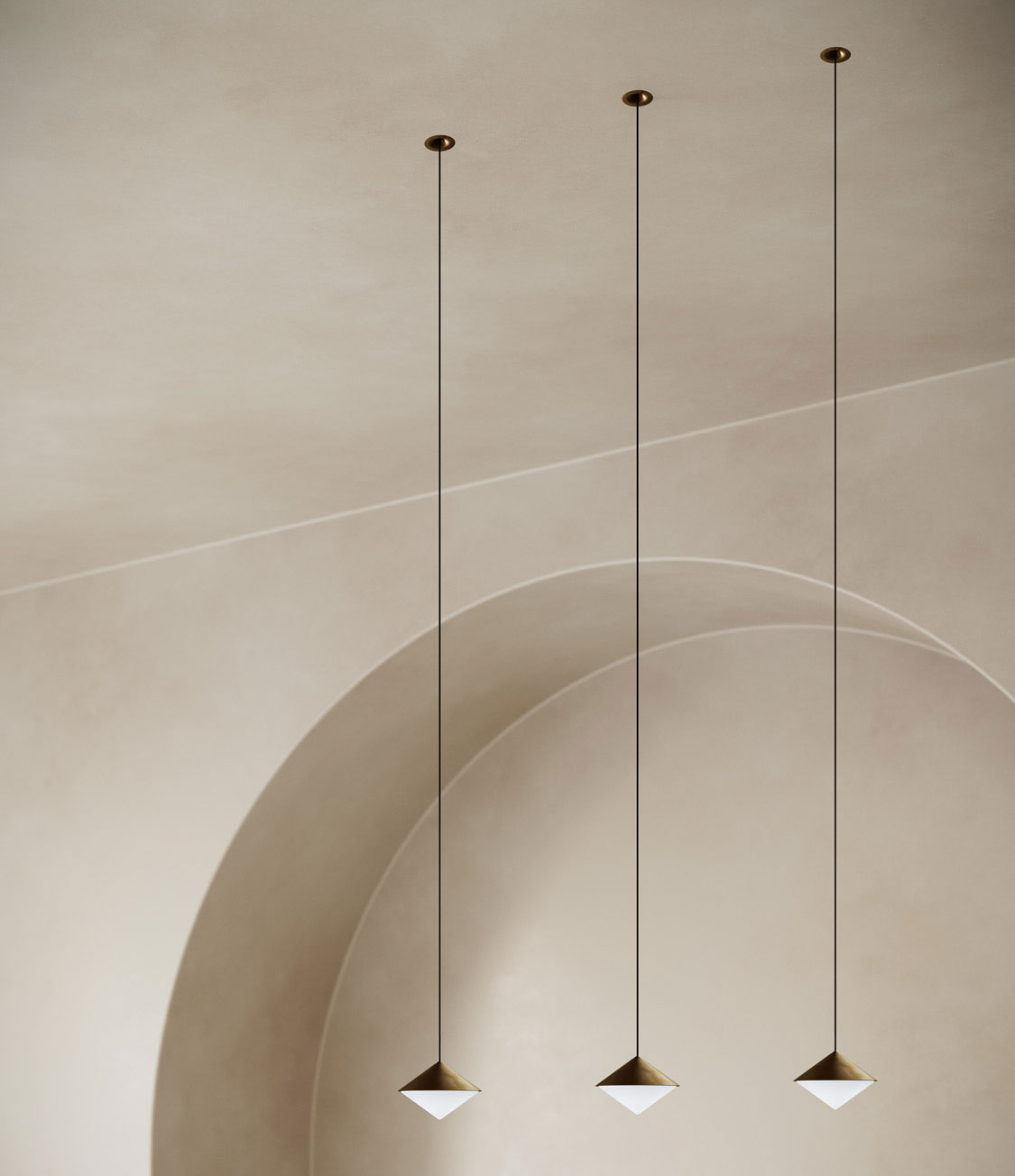 Single recessed canopy by Il Fanale