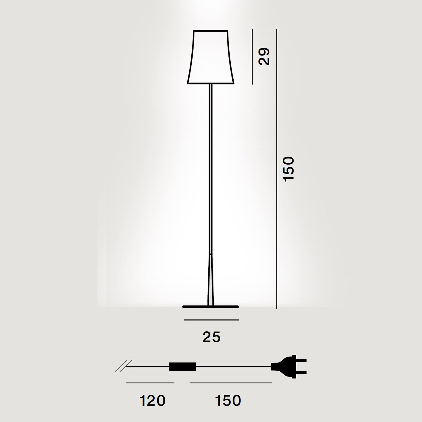 Birdie Easy Stehlampe von Foscarini