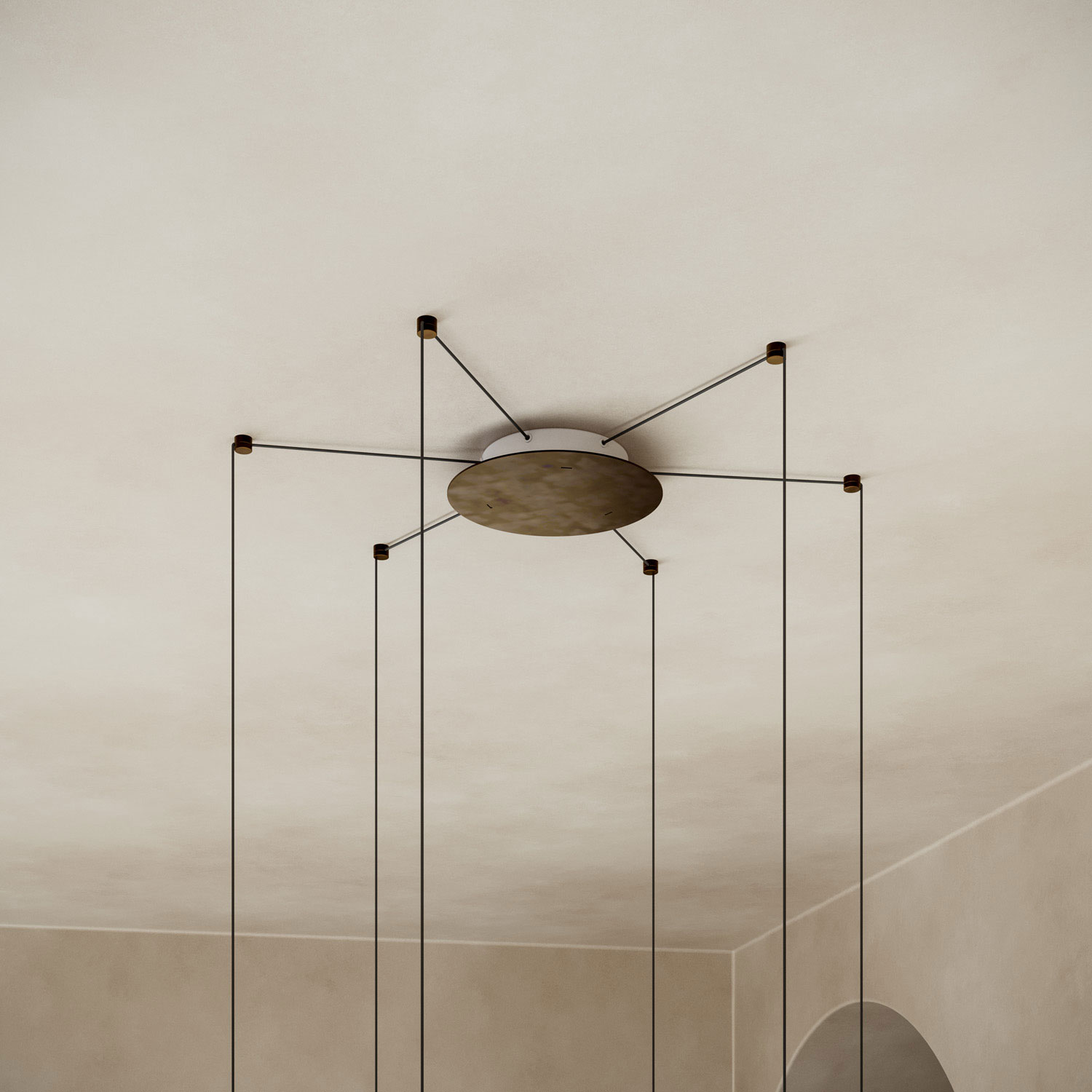 2-6 Lights radial canopy by Il Fanale