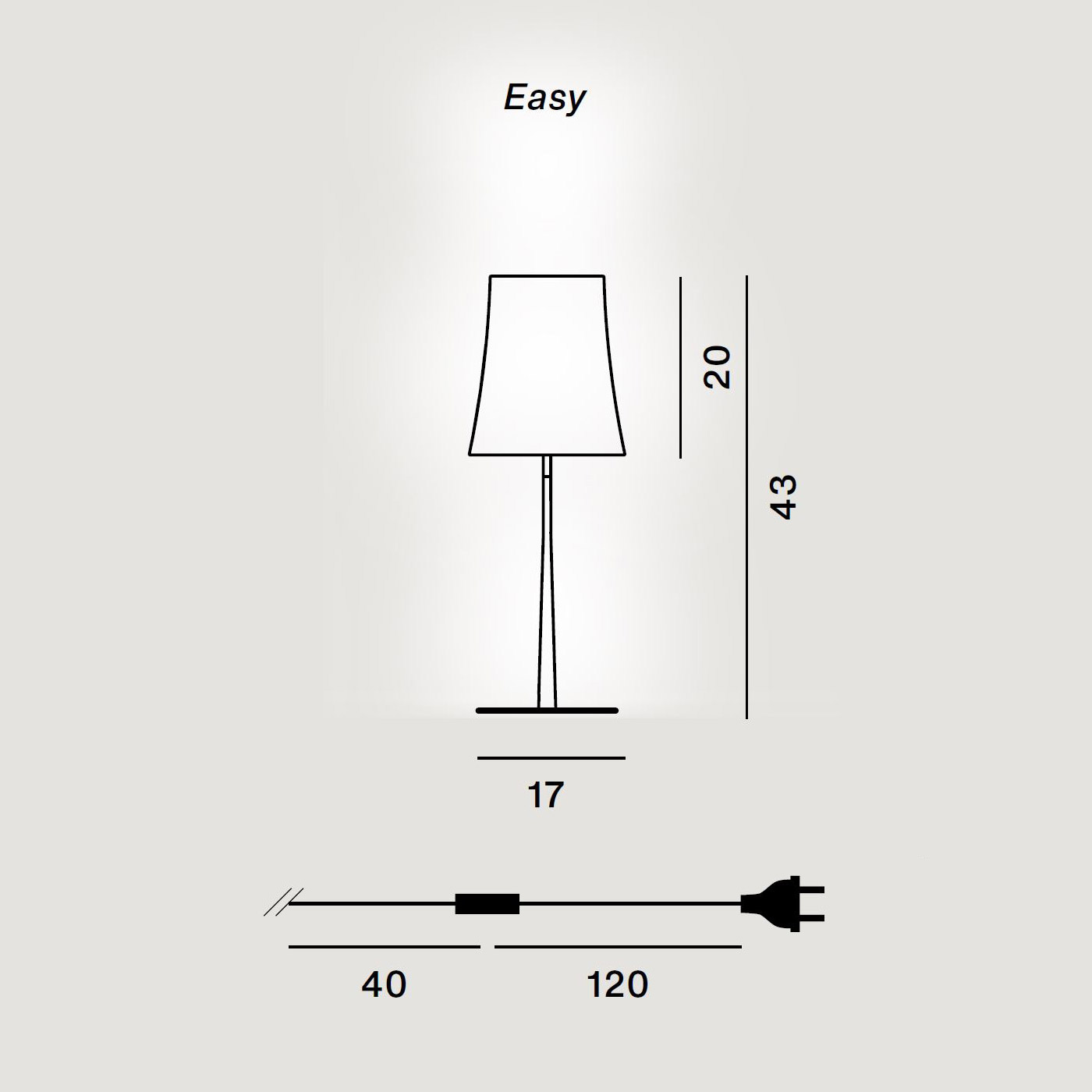 Birdie Easy Tischlampe von Foscarini