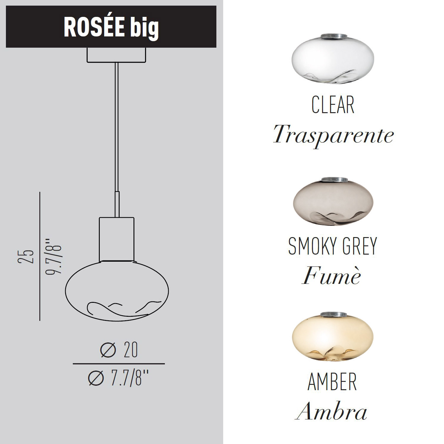 Rosée vetro choose & Turn di Light4