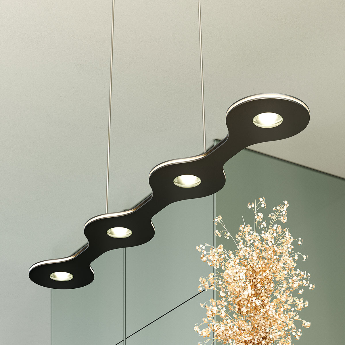 Flat 04 suspension lamp by Lumen Center Italia