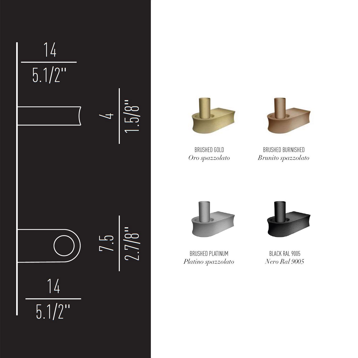 Supporto a parete choose & Turn di Light4