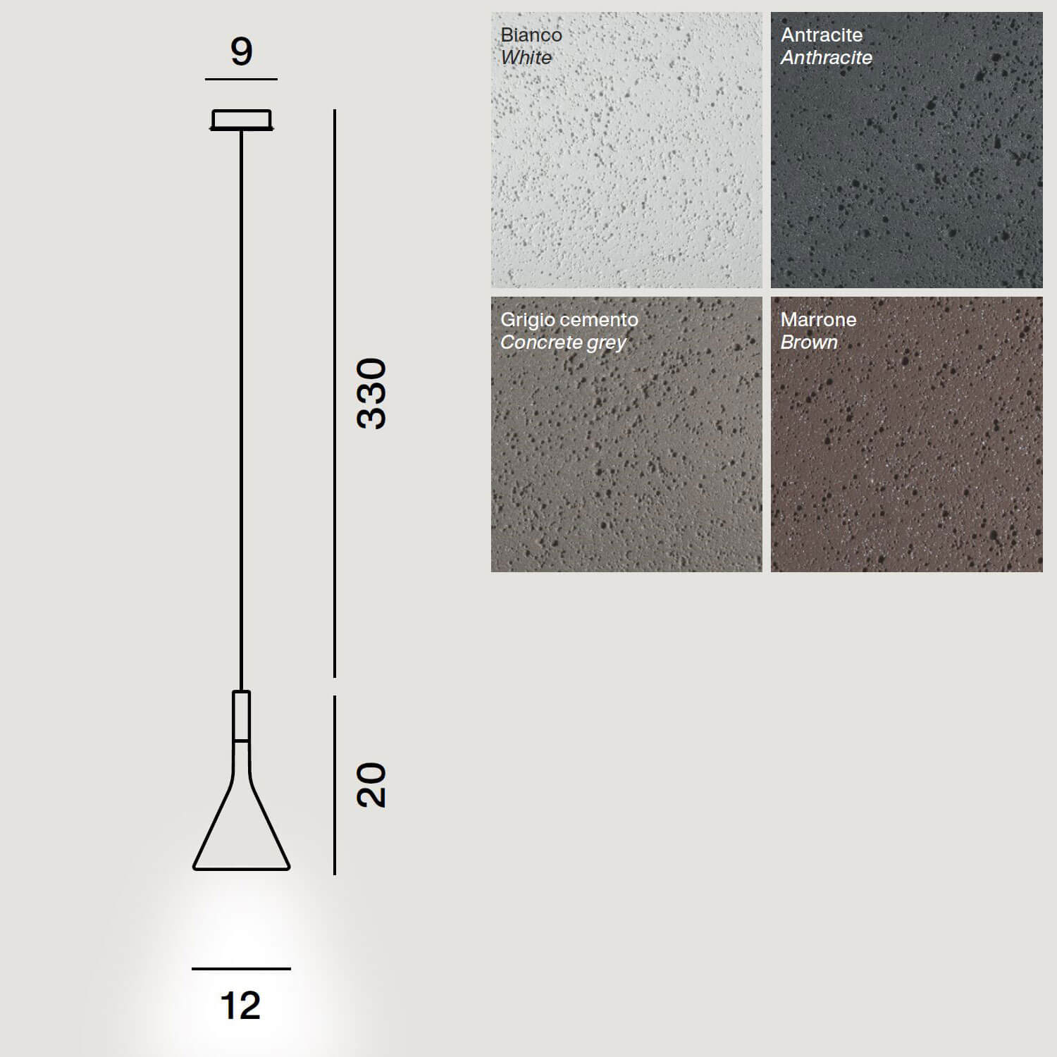 Aplomb mini Hängelampe von Foscarini