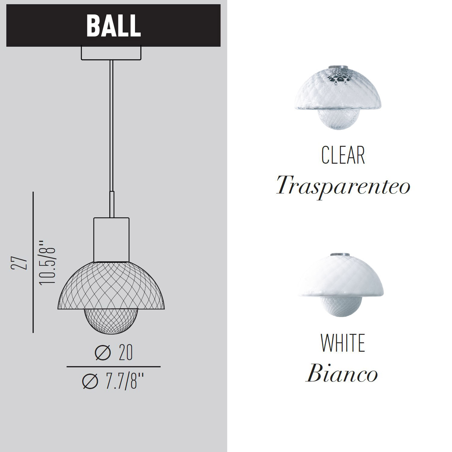 Ball Glas choose & Turn von Light4